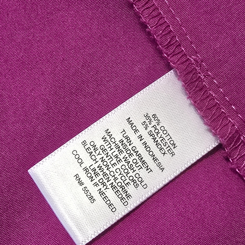 EXPRESS The Essential Women's Button-Up Shirt. Purple. Size M - Picture 9 of 10